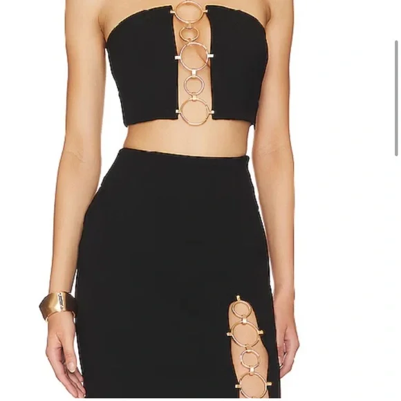 Cult Gaia Torielle Skirt in Black